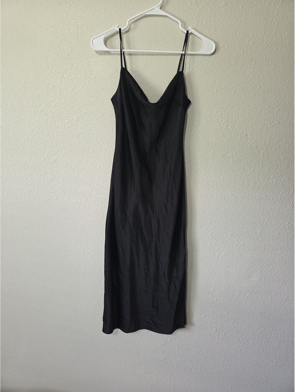 Silky/satin black dress